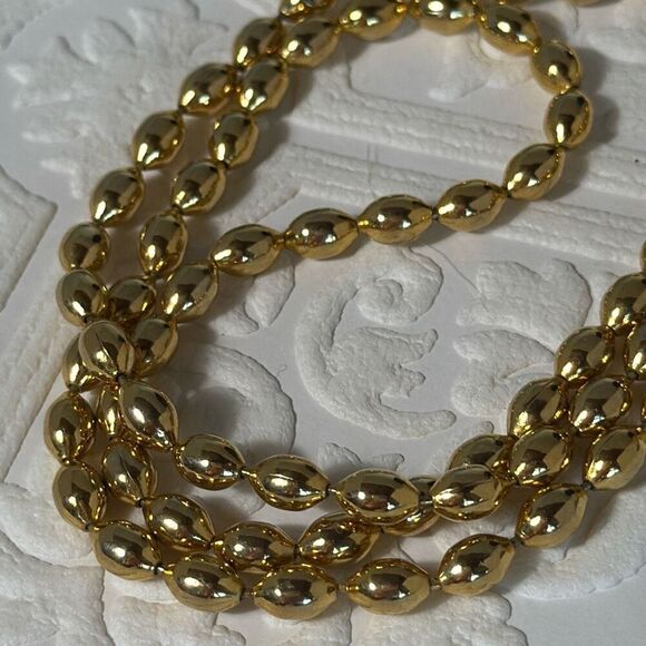 Vintage Gold Tone Oval Link Chain Necklace 24” - Picture 14 of 15